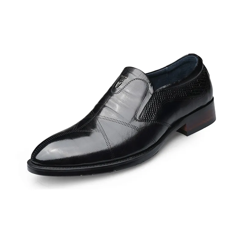 LAORENTOU Dress Shoes Men Low Top Brown/Black-1