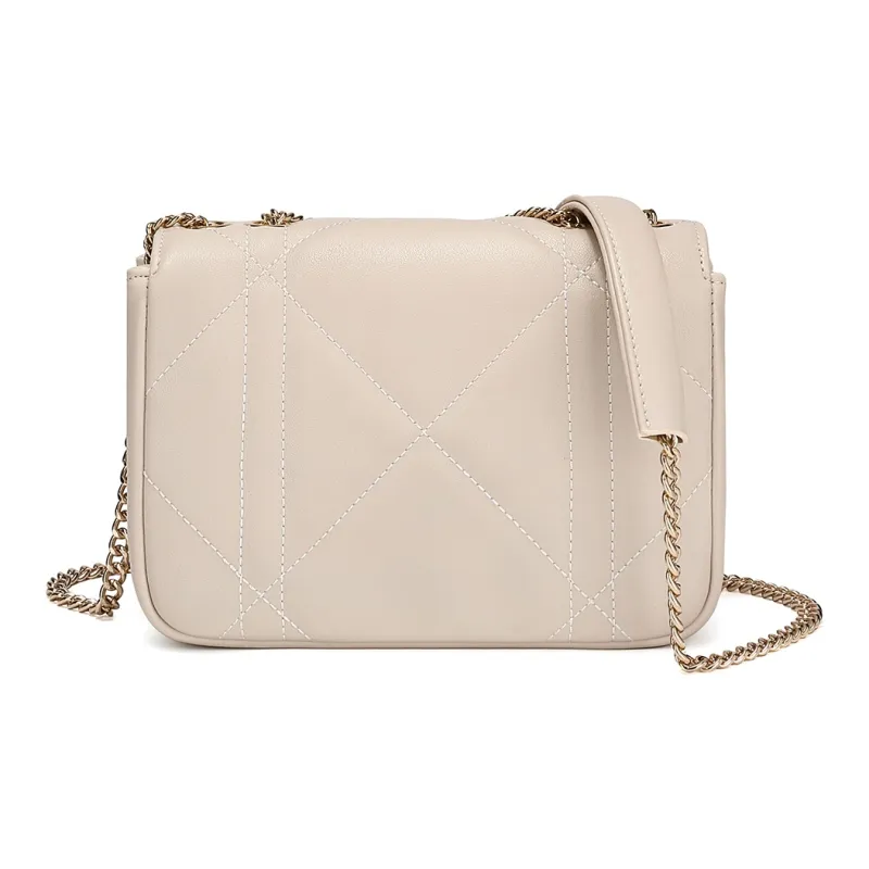 MEXICAN Polyurethane Small Square Bag, Chain Bag, Crossbody Bag Regular Women's Black/Ecru/Camel-5