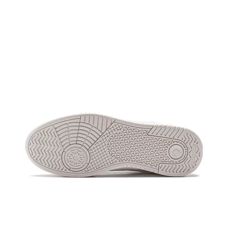 LiNing Yuebai Qingying Anti Slip Wear Resistant Low Top Casual Shoes Unisex White Blue-6