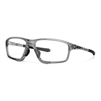 Oakley High Tech Memory Material Irregular Shape Eyeglass Frames Men's Gray