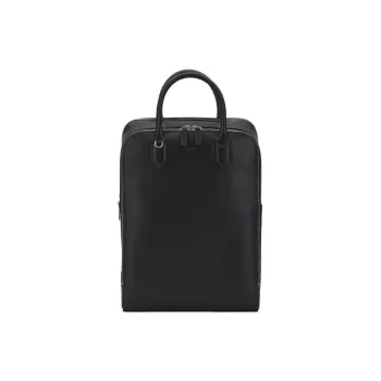 BALLY Cow Leather Backpack Medium Size Men's Black