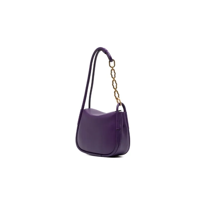 Mulberry Silky Calfskin Handbag Shoulder Bag Women's Purple-1