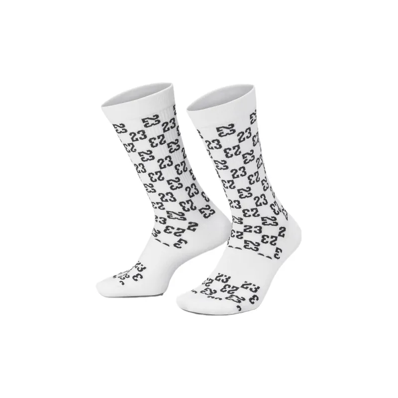 Jordan Mid-Calf Socks Unisex 1 Pack White-2