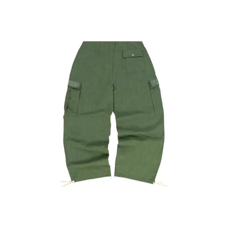 PLEASURES Visitor Wide Fit Cargo Pants-1