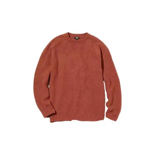 UNIQLO Sweaters Unisex Orange Brown