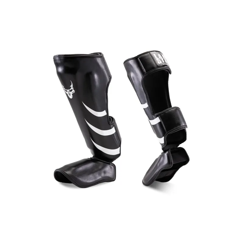 LARA STAR Boxing Leg Protection PU One Piece Molding Liner EVA Unisex Black-0