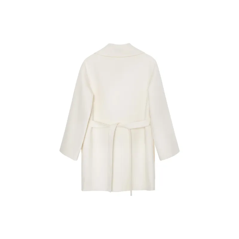 HERMES Coats Women's Spring Coat Ecru-1