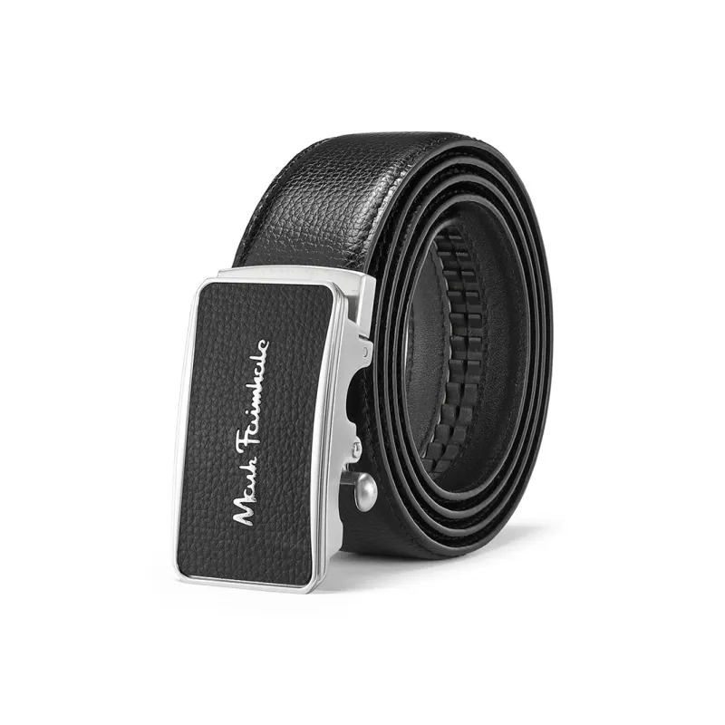 FAIRWHALE Logo High End Buckle Business Leather Belts Men's Width 3.5CM-2