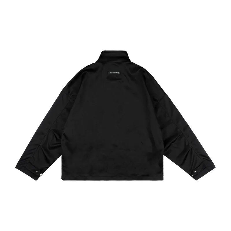 XINYINSU Jackets Unisex Black-1
