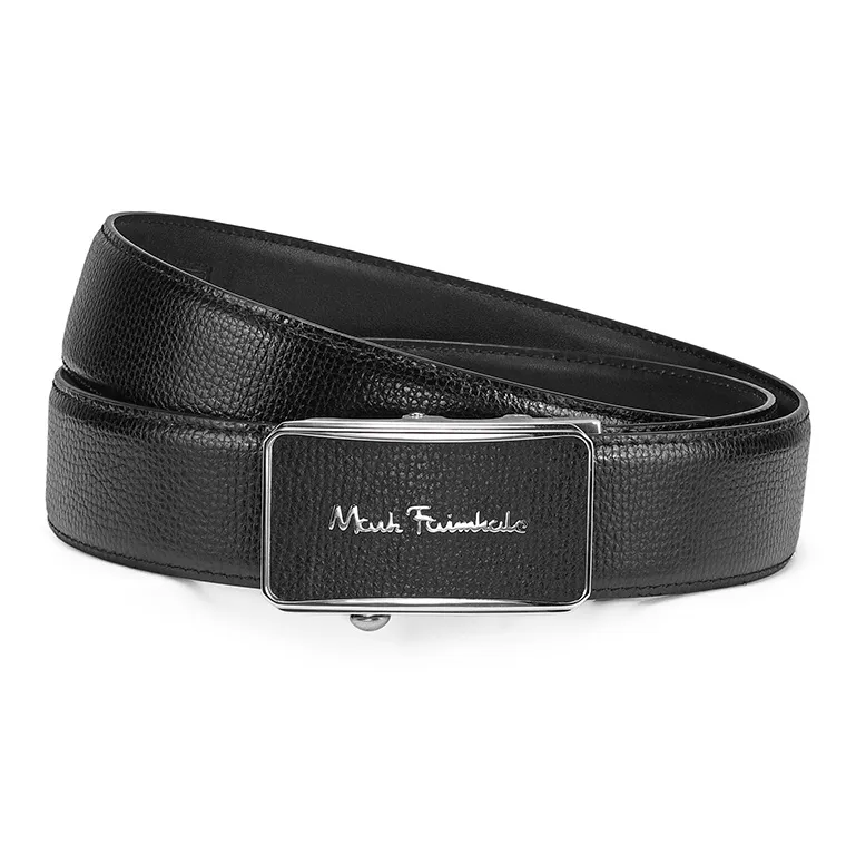 FAIRWHALE Logo High End Buckle Business Leather Belts Men's Width 3.5CM-4
