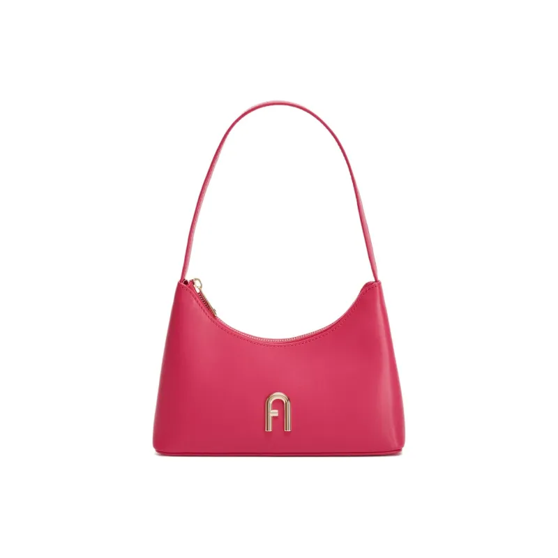 Furla Diamante Calfskin Handbag Shoulder Bag Women's Pink-0