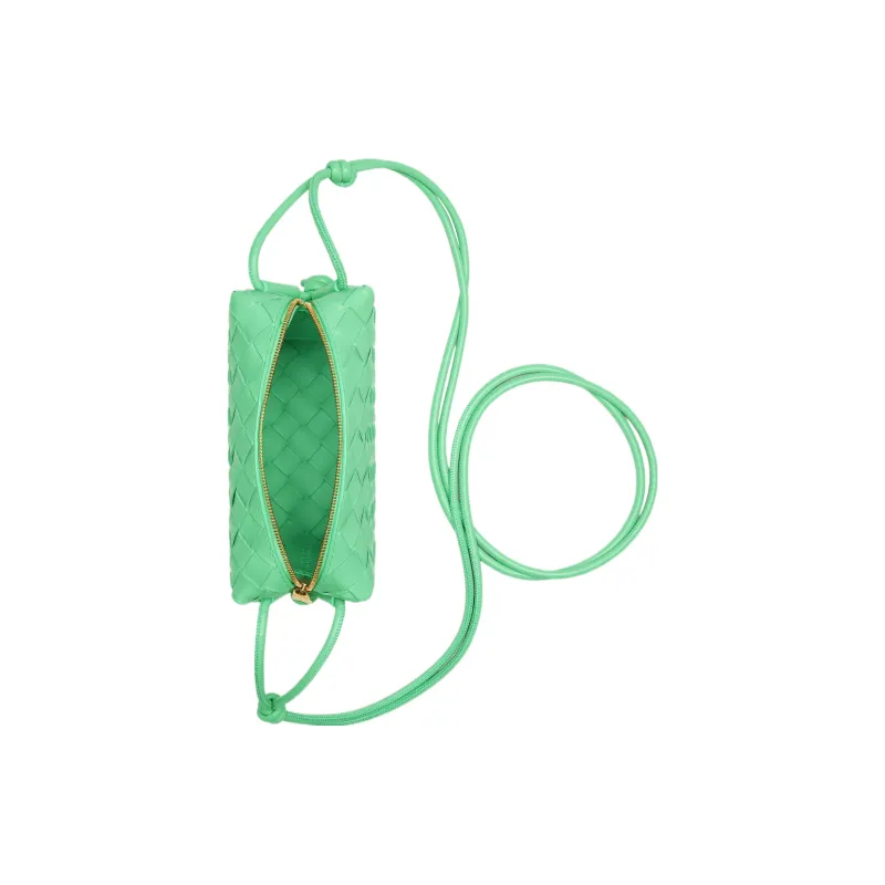 Bottega Veneta LOOP Sheepskin Camera Bag Handheld Shoulder Bag Crossbody Bag Mini Women's Siren Green-2