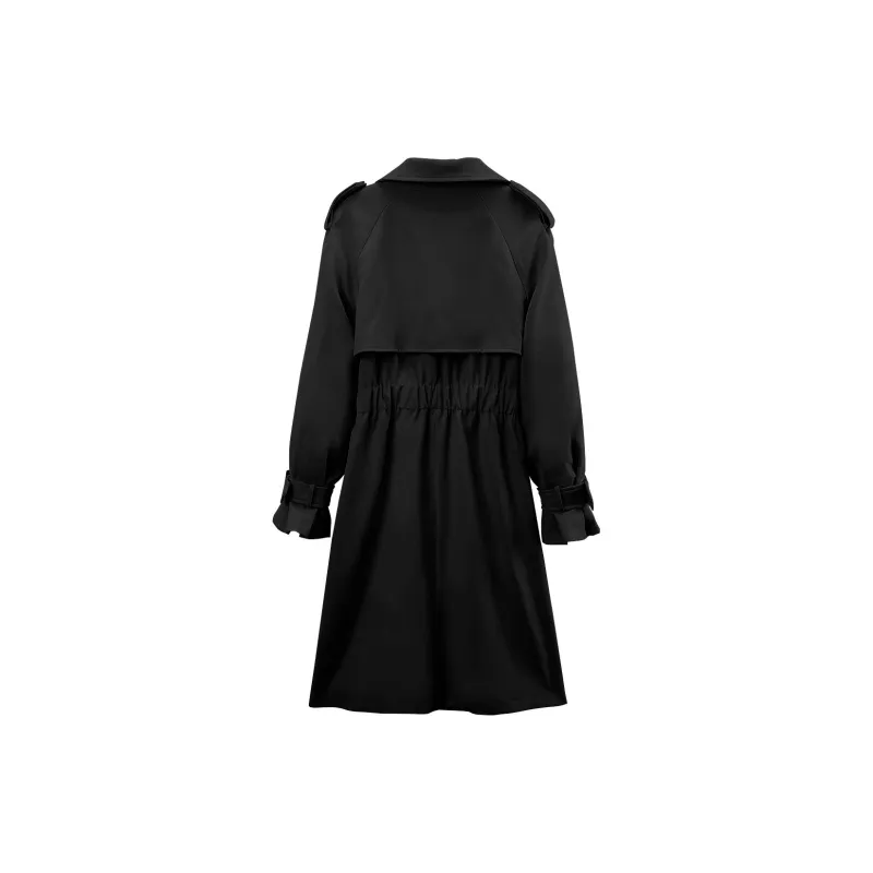 A paradise for awakening Trench Coats Women's-5