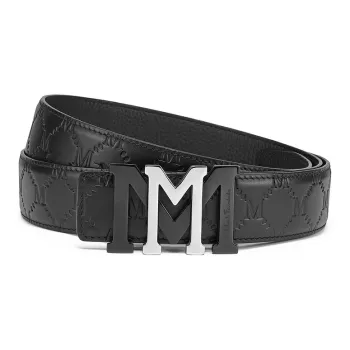 FAIRWHALE Brand Logo Style, Fashion Cow Leather Belts Men's Width 3.5CM
