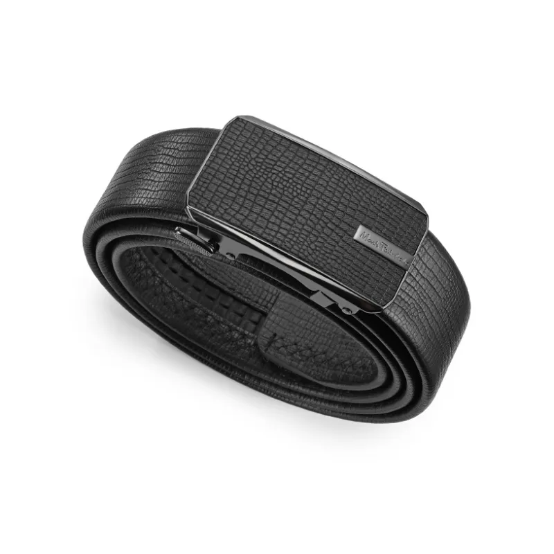 FAIRWHALE Grainy Feel Automatic Buckle Advanced Business Leather Belts Men's-2