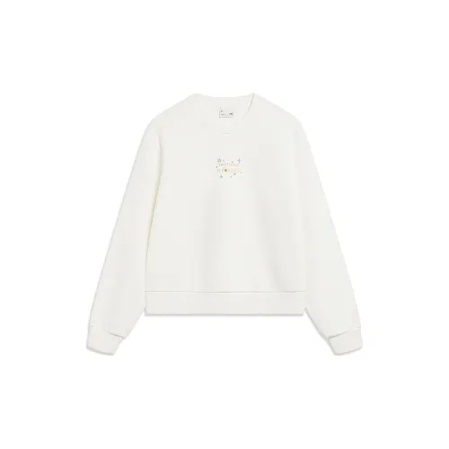 LINING Sports Life Collection Sweatshirts Women's Off White