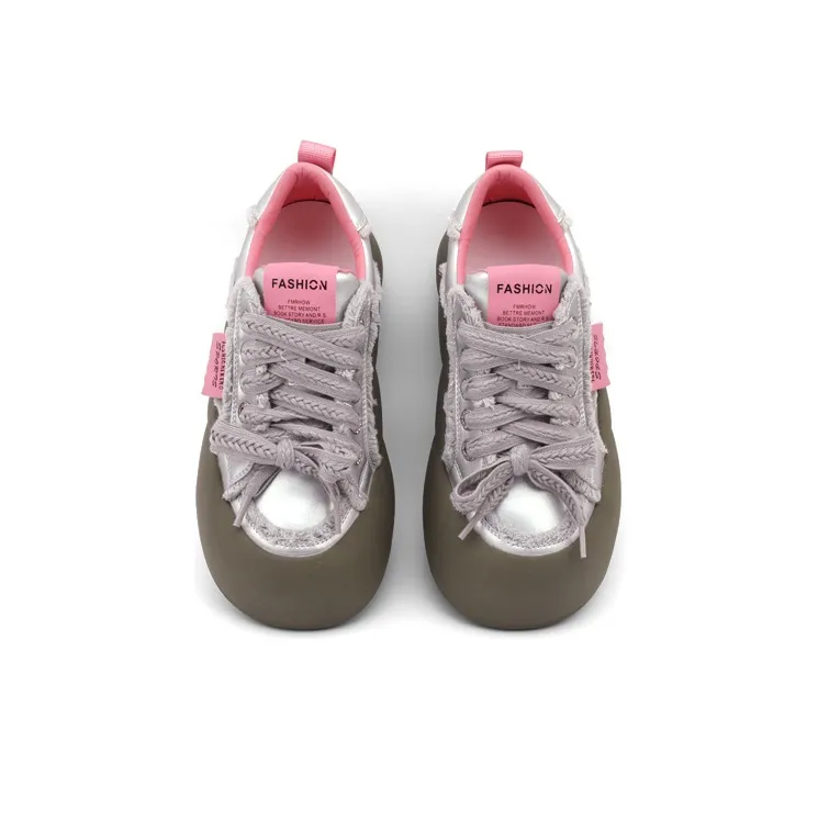 Mr.shang Slip Resistant Cushioning Wear Resistant Low Top Skateboard Shoes Women's-3