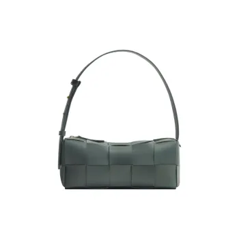 Bottega Veneta Brick Cassette Sheepskin Handbag Shoulder Bag Women's Slate