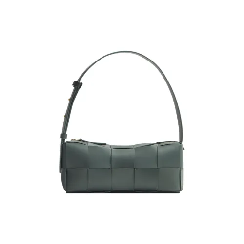 Bottega Veneta Brick Cassette Sheepskin Handbag Shoulder Bag Women's Slate