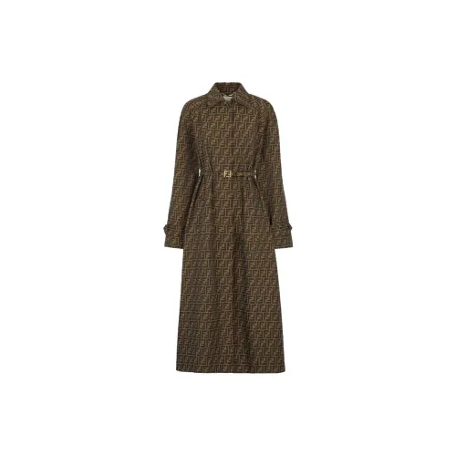 FENDI Coats Women's Brown