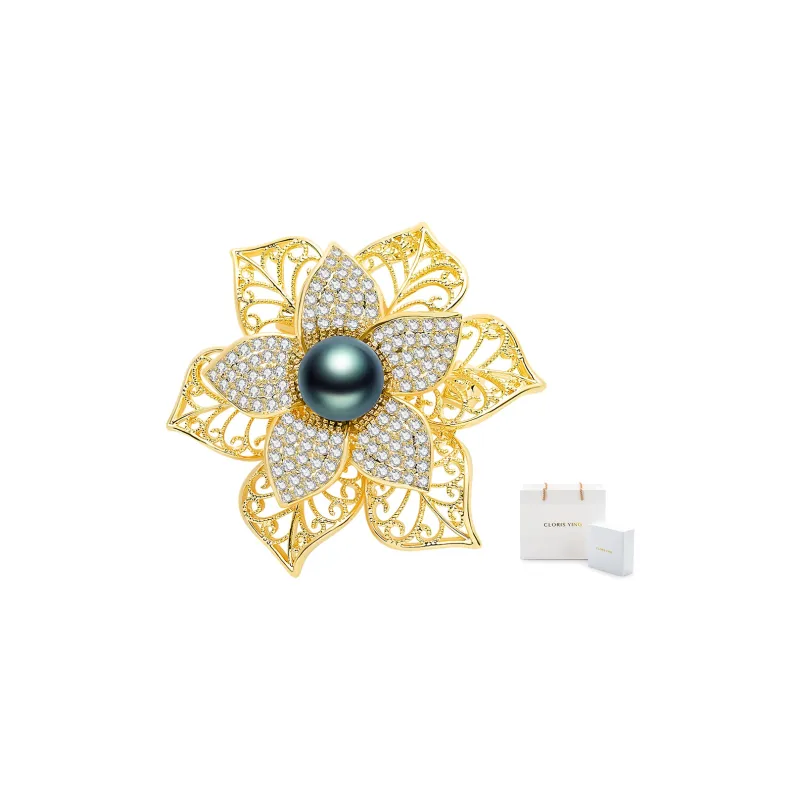 CLORIS YING Brooch With Floral Design Women's-1