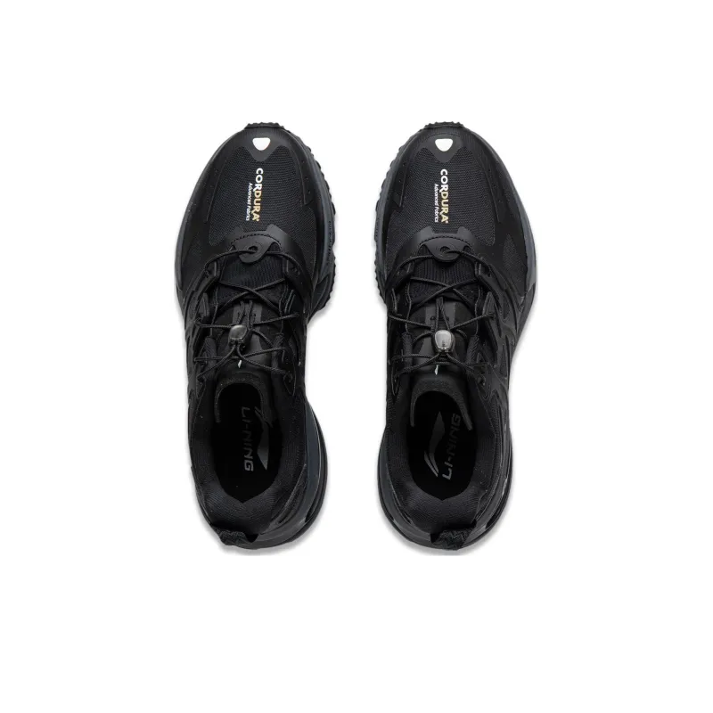 LiNing Yijie Cushioning Anti Slip And Wear Resistant Low Top Running Shoes Men's Black-3