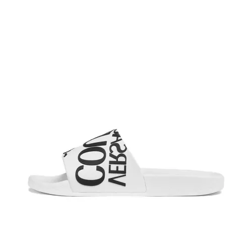 VERSACE JEANS Couture Logo-print Slides