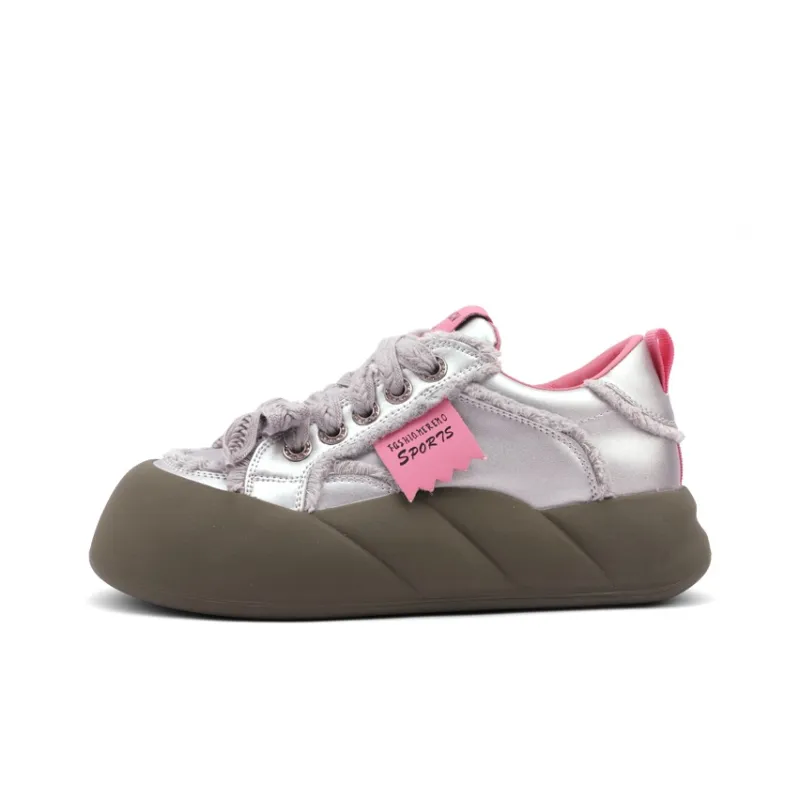 Mr.shang Slip Resistant Cushioning Wear Resistant Low Top Skateboard Shoes Women's-0