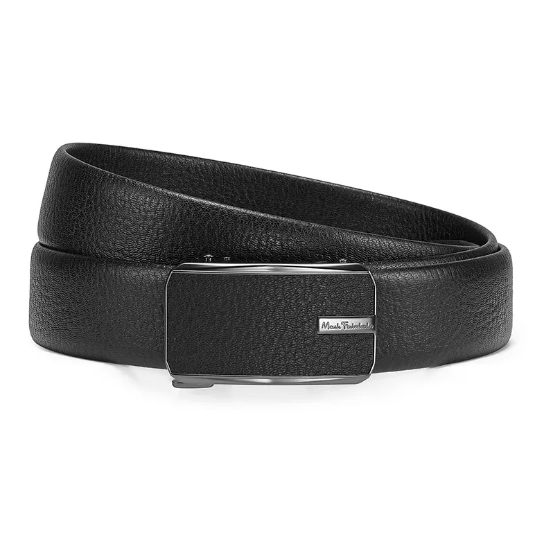 FAIRWHALE Workplace High End Business Automatic Buckle Top Grain Cow Leather Genuine Leather Belt Men's Width 3.5CM-4