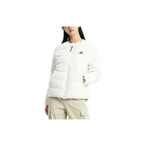 New Balance UNI Active Light Puffer Jackets Women's Cream White