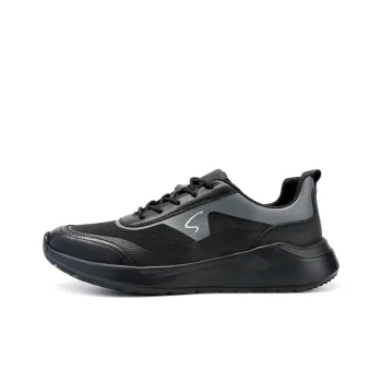 Satchi Cushioning Wear-Resistant Low-Top Casual Shoes 6cm Men's Black