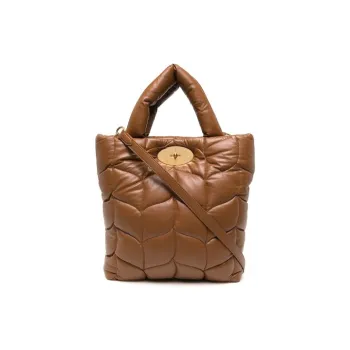 Mulberry Leather Tote Bag Shopping Bag Shoulder Bag Crossbody Bag Handbag Regular Women's Brown
