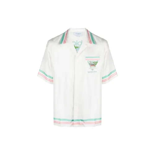 CASABLANCA Tennis Club Icon Silk Shirt