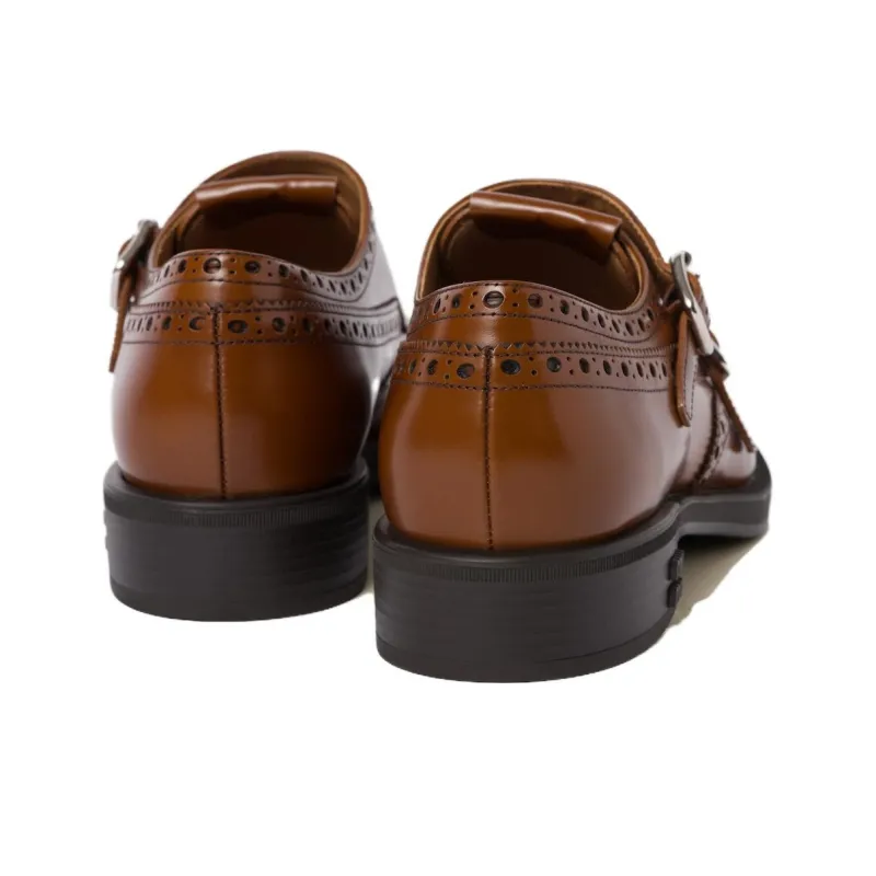 MIU MIU X Church's Leather Brogue Shoes-4
