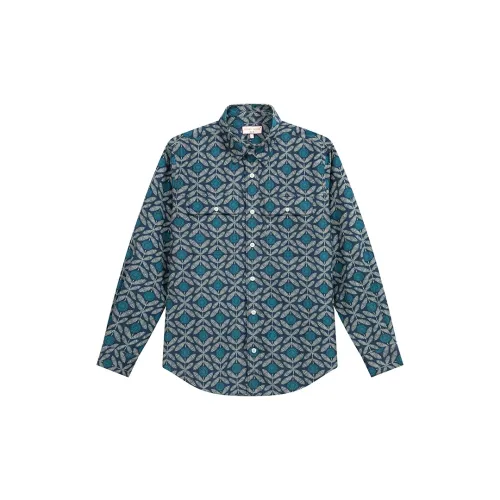 COTON DOUX Shirts Men Steel Blue