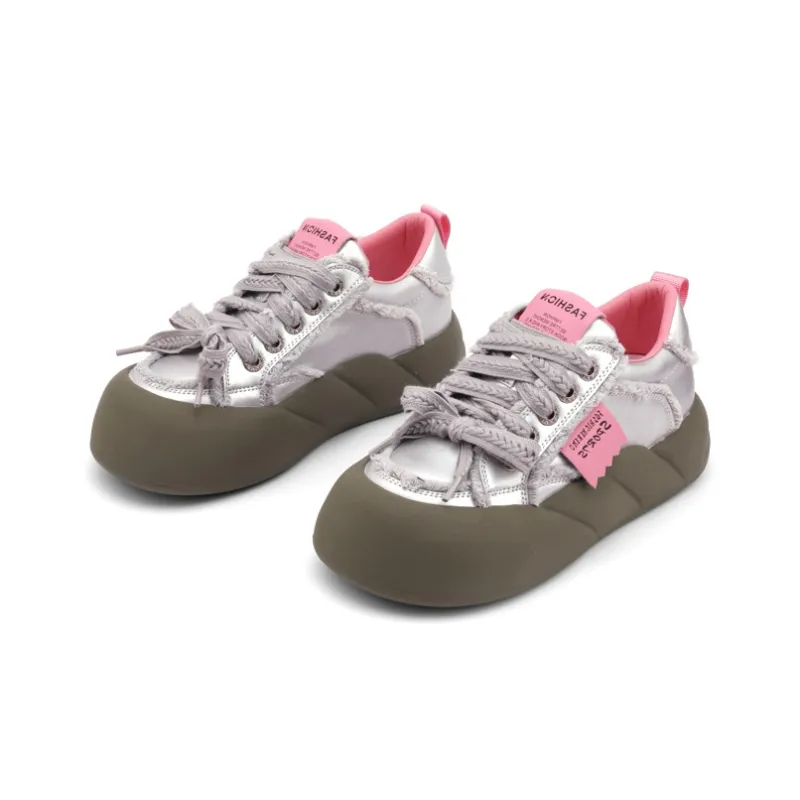 Mr.shang Slip Resistant Cushioning Wear Resistant Low Top Skateboard Shoes Women's-2