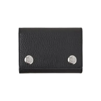 Mulberry Cow Leather Wallet Men's Black