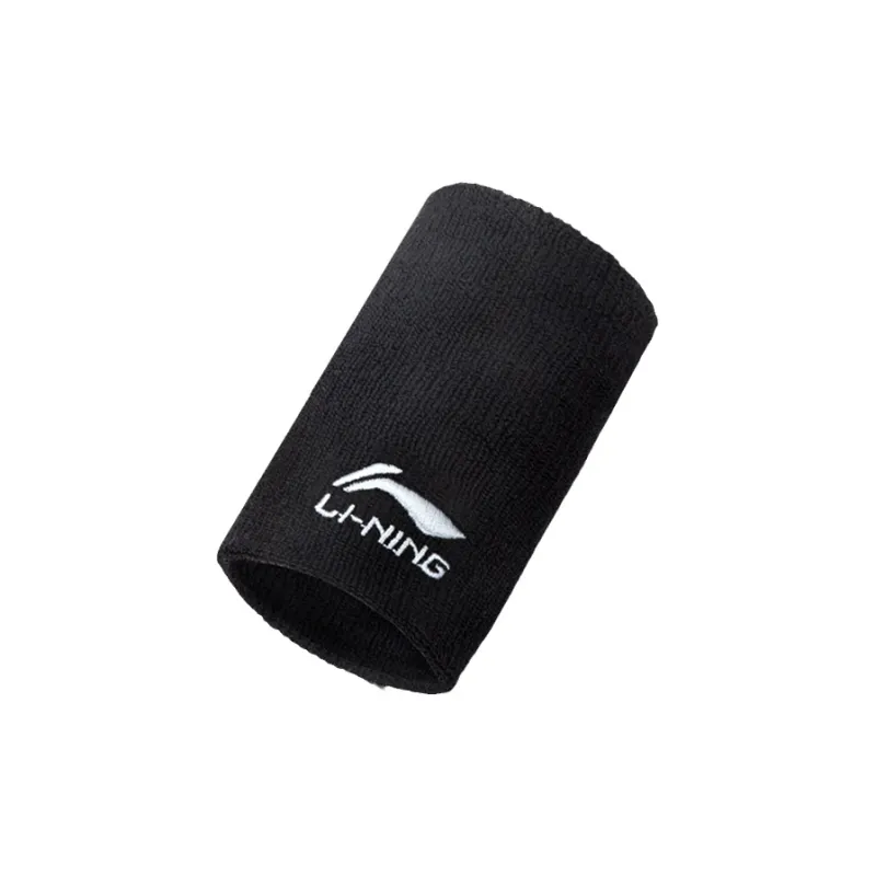LiNing Wristbands Breathable, Protective, Slip Resistant Black Cotton Polyester Unisex-0