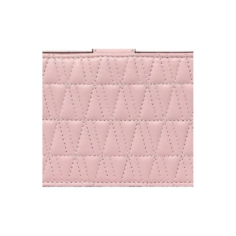 VERSACE Virtus Leather Clutch Women's Pink-4