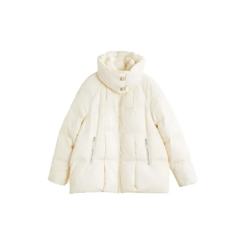 ELLE Down Jackets Women's Apricot Cream