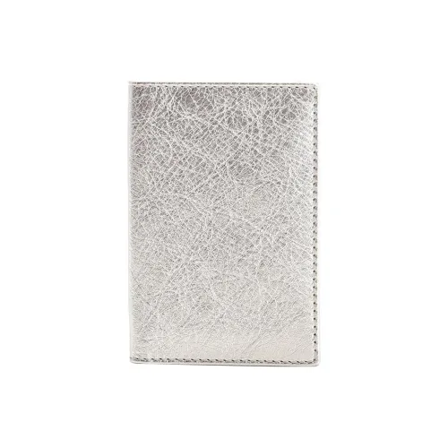 CDG Calfskin Wallet Women's Silver