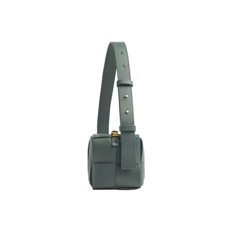 Bottega Veneta Brick Cassette Sheepskin Handbag Shoulder Bag Women's Slate-1
