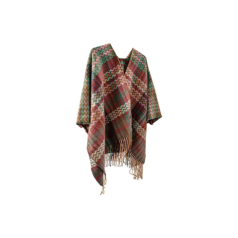 BAIJUAN Shawls Women's Pink Yellow, Green, Pink-2
