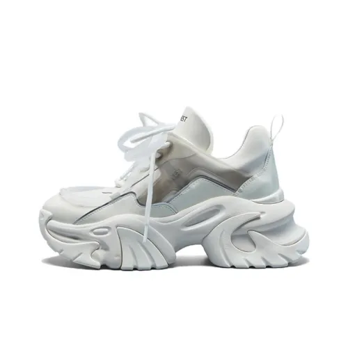 NINI WEST Chunky Sneakers Women's Low-Top White