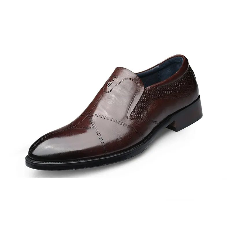LAORENTOU Dress Shoes Men Low Top Brown/Black-5