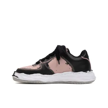 MIHARA YASUHIRO Wayne Og Sole Printed Leather Low Black White