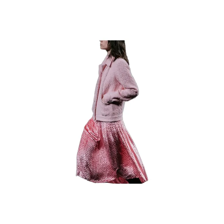 CHANEL Casual Long Skirts Women's Pink-1
