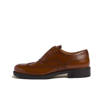 MIU MIU X Church's Leather Brogue Shoes