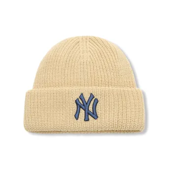 MLB Acrylic Beanies Unisex Beige Yellow