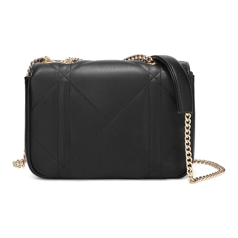 MEXICAN Polyurethane Small Square Bag, Chain Bag, Crossbody Bag Regular Women's Black/Ecru/Camel-2